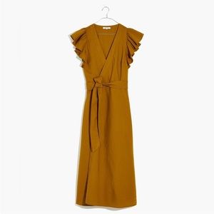Madewell Linen Wrap dress